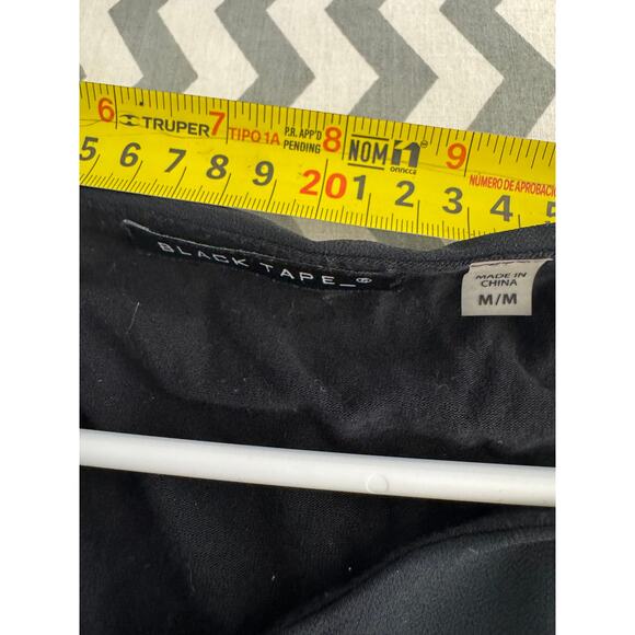 BLACK TAPE Sheer Black High-Low Long Sleeve Tunic Blouse | Size M - Picture 4 of 10